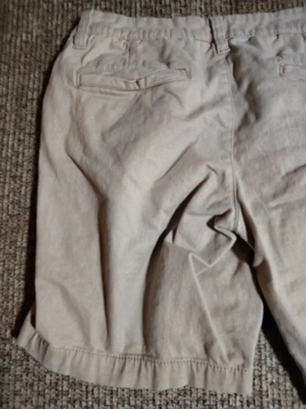 Aeropostale Chino Shorts Womens 5/6 Beige Khaki Twill Flat Front 29x8
